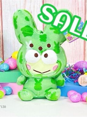 Easter Hello Kitty Keroppi x Peeps Plush Bunny 9” NWT Sanrio Hello Kitty